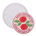 Mothers Day Cookie Cutters with Plunger Stamps Handle Detailed 3.5" PLA Cutters for Baking with Grandma, Easy Press Tool for Picture Cookies - color: Happy Mother's Day
