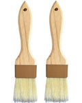 Natural Boar Bristle Pastry & Basting Brush - Non-Shedding, Food-Grade & Heat-Resistant Kitchen Tool for Cooking, Baking, Butter, Egg Wash, Oil, Sauce, Marinade & Cleaning Coffee Grinders - 1.5 Inch