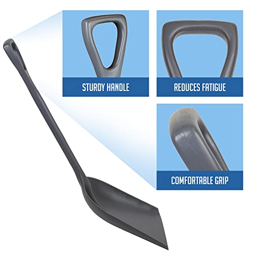 Remco 698288 Shovel,One-Piece,14",PP,Gray - color: Gray, size: 14 inch Blade