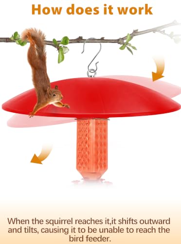 19.25-Inch Extra Large Squirrel Baffle,Hummingbird Feeder Shade Dome Cover, Bird Feeder Rain Guard, Hanging Squirrel Proof for Shepherd's Hook Outdoors (Black) 2 Pack - color: Black, size: 19''/2P