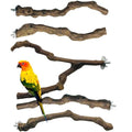 5 PCS Natural Grape Stick Perch Swing Chewing Toys for Parrot Cages, Cockatiels, Parakeets, Finches - Bird Standing Stick - color: 1