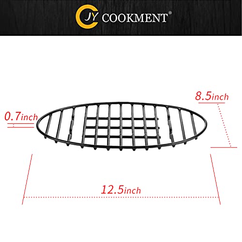 Roasting Rack with Integrated Feet, Cooling Drying Rack With Enameled Coating, PTFE Free, Great for Cooking, Roasting, Drying, Grilling, Dishwasher Safe (12.5"x8.5") - size: 12.5*8.5inch