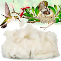 Natural Cotton Nesting Material 3.6oz, Nest Bedding Supplies for Wild Birds | Hummingbirds, Finches, Canaries & Parakeets, Bedding Fiber for Hamsters, Rabbits, Squirrel & Small Pets, Cages and Nest Boxes - color: White