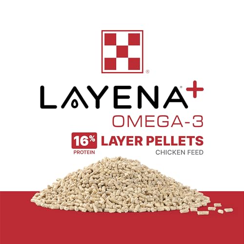 Purina® Layena®+ Omega-3 Chicken Feed Pellets, 9 Pound Bag - size: 9 Pound (Pack of 1)