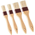Boao 4 Pcs Pastry Brush, Natural Bristle Basting Brush for Cooking and Baking, BBQ Brushes for Butter, Baster, Oil, Egg, Sauce, Turkey, Grilling, Marinade and Kitchen Food(1 Inch, 1 1/2 Inch) - size: 1 Inch, 1 1/2 Inch