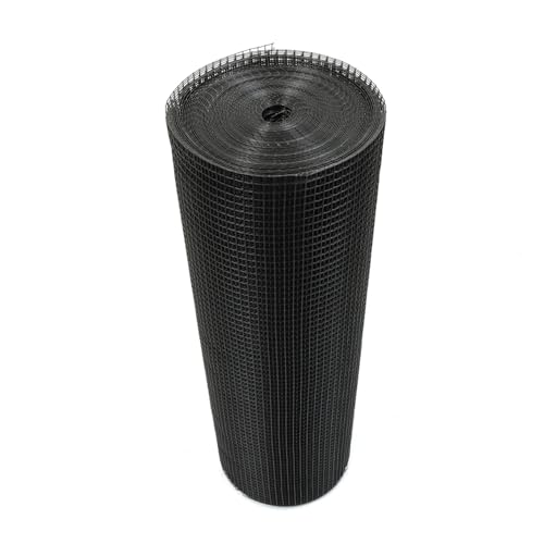 1/2 in Hardware Cloth, 36 in x 100 ft Chicken Wire Fence, Chicken Wire Mesh Roll for Rabbit Cages, Chicken Coop Fences and Poultry Enclosures(19 Gauge, Black) - color: Black, size: 1/2in 36in x 100ft