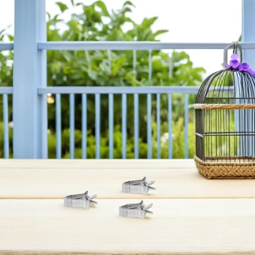 HANABASS 3pcs Bird Cage Food Tongs Vegetable Clips for Parrot Fruit Holding Easy to Use Food Clamps for Bird Feeders Practical Space-Saving Design