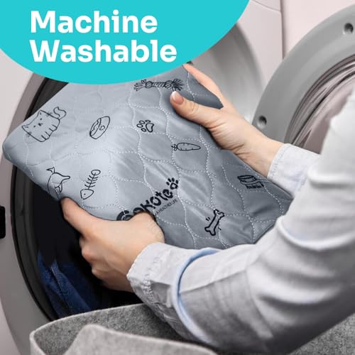 Washable Pee Pads for Dogs 2 Pack, Reusable Puppy Training Pads 34" x 36" | Heavy Absorbency Dog Playpen Mats Waterproof with Non-Slip Bottom for Playpen, Crate, Potty, Whelping - size: 34x36 Inch (Pack of 2）