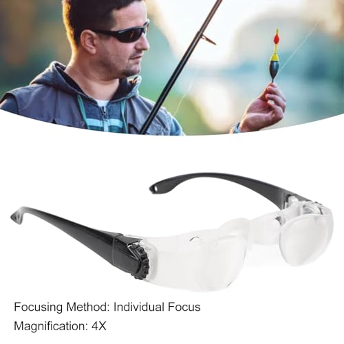 Binoculars Glasses, Opera Handsfree Binocular Telescope, 4X Magnification, Adjustable Focus Distance, for Outdoor Huntings Bird Watching Fishing Concerts (Hyperopia Version)