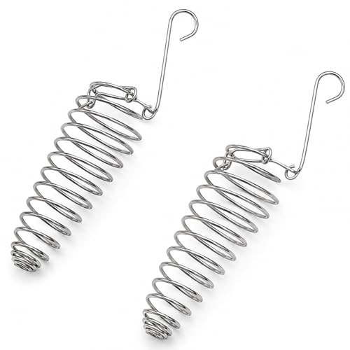 Millet Holder for Bird Cage, 2 Pack Spray Millet Treat Holder | Stainless Steel Hanging Parrot Foraging Feeder Toy, Fruit Vegetable Basket for Parakeet Cockatiel Conure African Grey
