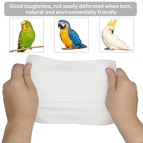 100 Sheets Bird Cage Liner Papers, Disposable Bird Cage Paper Liners, Cuttable Pet Animal Cages Cushion, Precut Absorbent Bird Paper for Bird Parrot Small Animal, 6.7 x 10.2'' - size: 6.7''x 10.2''