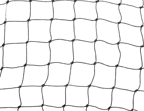 Bird B Gone Bird Net 2000 (Black) - (25' x 25') – 1-1/8" Mesh Heavy-Duty Bird Netting – Knotted Polyethylene Exclusion Net for Starlings, Pigeons and Larger Birds - size: 25x25