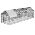 Large Walk-in Metal Chicken Coop for 10 Chickens,Heavy Duty Reinforced Wire Mesh Run with All-Weather Waterproof & Anti-UV Cover,Secure Lock - Outdoor Poultry Pen for Chickens,Ducks (Spire Roof) - size: Spire Roof