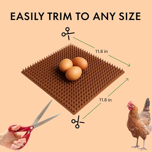 6X Washable & Reusable Nesting Pads for Chicken Coop - 6 Pack - Durable Nest Box Pads for Egg Laying Hens