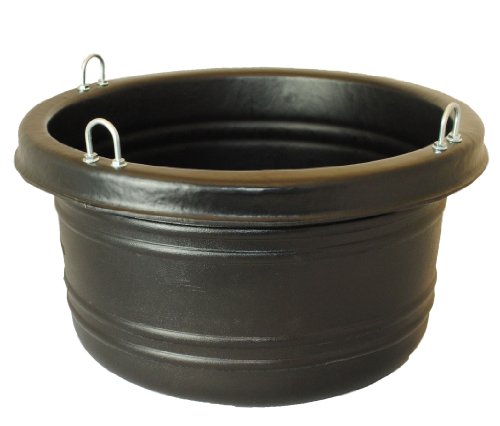 Horsemen's Pride Horse Feed Tub, Large, 30 Quarts, Black - color: Black, size: 30 Quarts