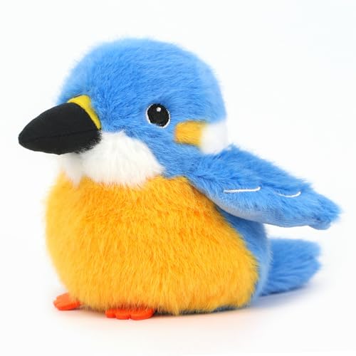 Bird Stuffed Animal Realistic Cute Kingfisher Bird Plush Backpack Pendant Simulation Toy Plush Suitable Christmas Birthday Valentine's Day Gift for Kids - color: Kingfisher