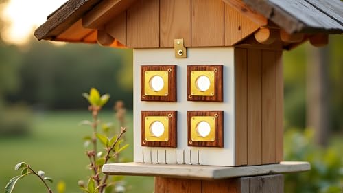 Bluebird House Predator Guard,Metal Birdhouse Guard,Bird House Hole Protector Guard for Eastern Bluebird Box 1 1/2 Inch Opening