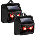 Triumpeek Animal Repeller, Solar Powered Predator Eye Nighttime Animal Deterrent Devices with Red LED Lights, Night Guard Animal Repellent Scares Coyote Skunk Raccoon Deer Away from Yard Chicken Coop | Solar Powered, Red LED Lights, Night Guard, Scares Co