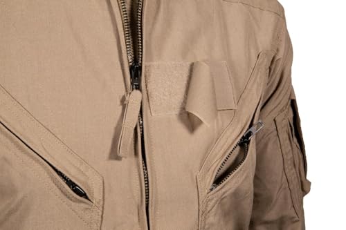 Propper Unisex CWU 27/P Nomex Flight Suit | Flame-Resistant Coverall, Used by Army, Navy, Air Force, and USMC - color: Af Tan, size: 42 Long