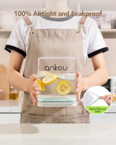 Food Storage Container Sets, 2.8 Qt + 4.2 Qt *2 Airtight Canisters with Lids and 130ml Scoop, BPA-Free Plastic Pantry Containers for Flour, Sugar, Rice - color: 4L*2+2.65L