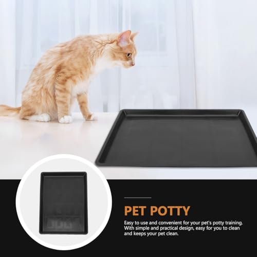 Cabilock 2 Pack Pet Cage Tray Dog Kennel Tray Replacement for Poop Pet Potty Pan for Rabbit Cat Dog 17.12 X 12.99 X 0.86 in Easy Clean Cage Supplies