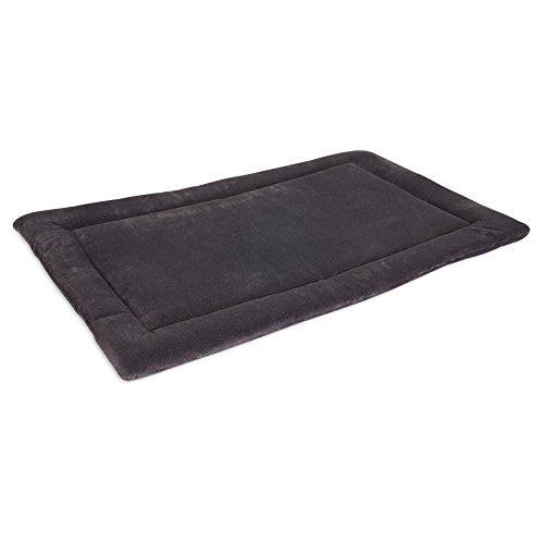 Petmate Aspen Pet Rectangular Kennel Mat, Dark Gray, for 36" Crates - size: 50-70 lbs