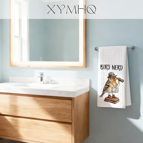 Funny Bird Gifts Kitchen Towels, Animal Nerd Decor Dish Towel, Bird Watching Lover Gag Gifts for Men Women Housewarming, 16x24