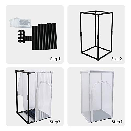 30" Large Monarch Butterfly Habitat Cage, Outdoor Insect Mesh Cage Terrarium (Diameter 19mm Pipe) - style: Cover Wraps Frame 30" Tall (DIA 19mm Pipe)