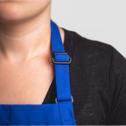 Made in the USA Personalized Embroidered Premium Adult Apron for Men Women Fathers Mothers Day Kitchen BBQ Grilling Gift - color: Black, size: Long