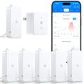GoveeLife 2.0 WiFi Hygrometer Thermometer with Gateway, Mini Sensor 6-Pack | Temperature and humidity monitor with APP alert, 2yr data & battery, indoor for wine cellar/bedroom/basement, 2.4G Wi-Fi only - style: BT Gateway + 6 Sensor
