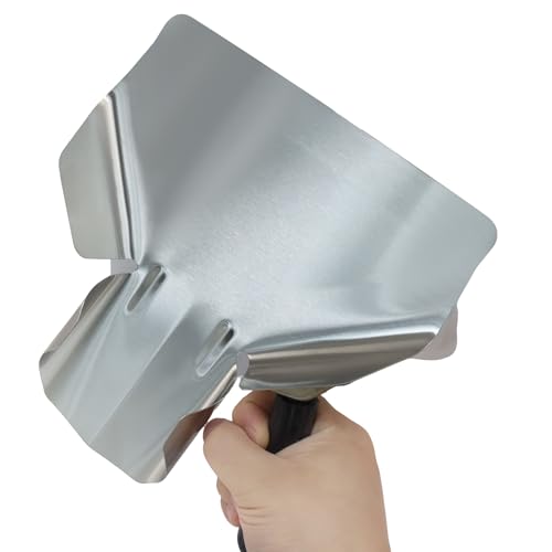 Stainless Steel French Fry Popcorn Scoop Right Handle | Multipurpose Utility Scooper, Quick Filling Bags & Boxes, Perfect for Fries, Snacks, Desserts, Stable and Easy to Clean