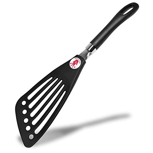 Left Handed Spatula Egg Flipper Fish Spatula Slotted Turner 12” | Seki Japan for Left Handed Gifts Utensils Cookware - color: Nylon, size: for Left-handed