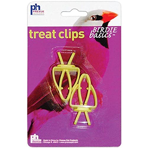 Prevue Pet Toy 2 Piece Treat Clips Bird Toy - size: 2 Count (Pack of 1)