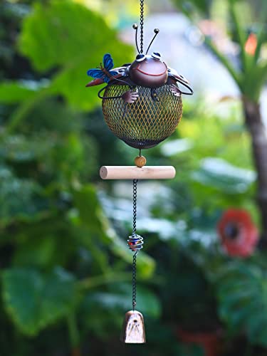 Solar Bird Feeder,Squirrel-Proof Bird Feeders for Outside, Cute Animal Shaped(Ladybug Shaped) - style: Ladybug Shaped