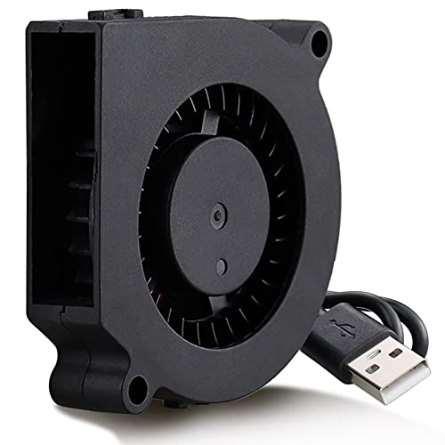 GDSTIME 60mm x 15mm USB Blower Fan w/ 3 Speeds Control 5V DC Brushless Fans | Adjustable, 6015, Small Turbo Blowers, for Helmets, Costumes, Mini PC Cooling Ventilaiton - size: 60mm x 15mm