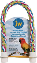 JW Pet Comfy Perch for Birds Flexible Multi-Color Rope, Medium - 21" Length (Pack of 12) - size: Medium (Pack of 12), style: 21"