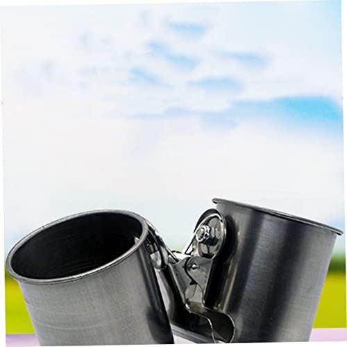 2Pcs Stainless Steel Birds Feeder Drinking Bowl Water Cup for Parrots Macaws and Other Birds Durable Clip Feeding Bowls for Easy Access and Cleaning