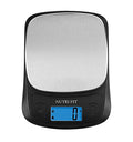 Kitchen Scales Digital Food Scale Cooking in Grams & Ounces Black | Stainless Steel, Max 11lb 1g Increment, Backlit LCD Screen, Baking Food Weight Scale for Sourdough Bread, Include Battery - color: Black