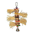 Super Bird Creations SB946 Tassel Time Bird Toy - Ideal for Parrotlets, Parakeets, Cockatiels, Lovebirds, and More - Durable Enrichment and Foraging Toy for Bird Cages, Medium Sized Birds, 10" x 7"