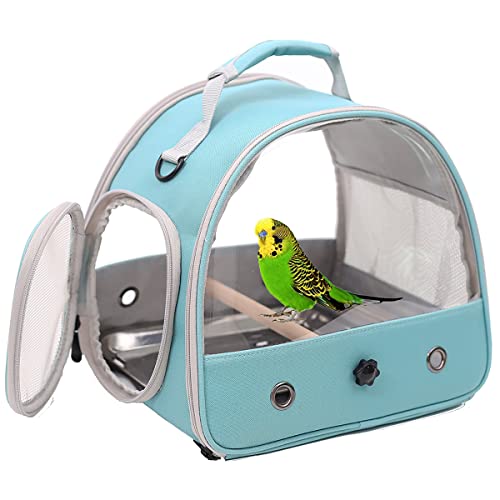 Metal Tray for Bird Backpack Carrier, Metal Square Plate to Place Interior of Small Bird Carrier Cage Backpack, Easy to Clean and Washable by Water, Silver