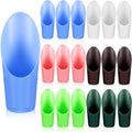 18 Pcs Bonsai Soil Scoops Plastic Garden Shovels Garden Tool Bucket Shovel Colorful Small mini Potting Scoop for Plant Flower Succulent
