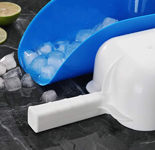 New Star Foodservice Commercial Grade Polycarbonate Plastic Utility Ice Scoop, Blue, 64 oz - color: Blue, size: 64 oz.