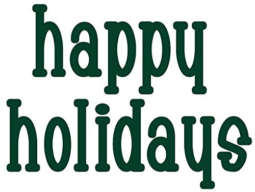 Infusion Round Teacher Stamp, Holiday, 3/4'' Self-Inking Rubber Stamp - Happy Holidays - Green Ink - color: Happy Holidays