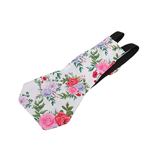 Pet Chicken Diapers,Chicken Goose Duck Loose Tight Belt Diapers Poop Pocket Diapers Peony Flower Pattern for Poultry Pet Used(M) - size: Medium