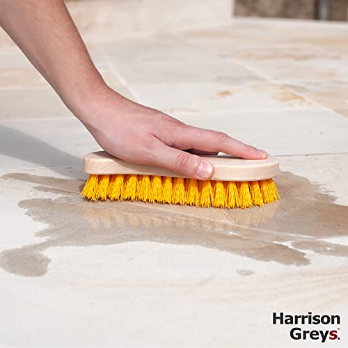 Scrub Brush - Stiff Bristle Brush for Deep Cleaning, Nylon Brush with Hard Bristle, Utility Hand Brush for Indoor and Outdoor, Wooden Scrubbing Brush, Hard Brush Heavy Duty Boot Hand Scrubber - size: 7.87"