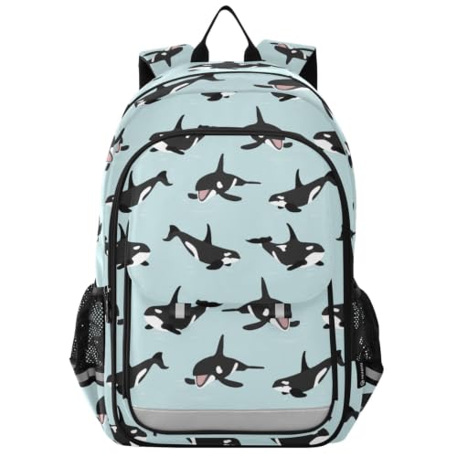 Kids Backpack Elementary Middle School Bags for Boys Girls | Travel, Daypack, Lightweight, Waterproof, with Reflective Strip - color: Multi 11