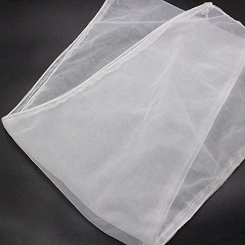 Bird Cage Seed Catcher, Large Airy Gauze Seeds Bird Cage Cover Guard Adjustable Bird Cage Cover Birdcage Seed Feather Catcher Universal Birdcage Parrot Bird Nylon Mesh Net Cover(L-118x16 in, White) - color: White, size: Large