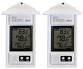 Sper Scientific Compact Digital Min/Max Thermometer 800121 - Wide Range Temperature Logger with Clear LCD Display - Ideal for Laboratories, Food Storage, HVAC & Greenhouses - 2 pc - size: 2 Pack