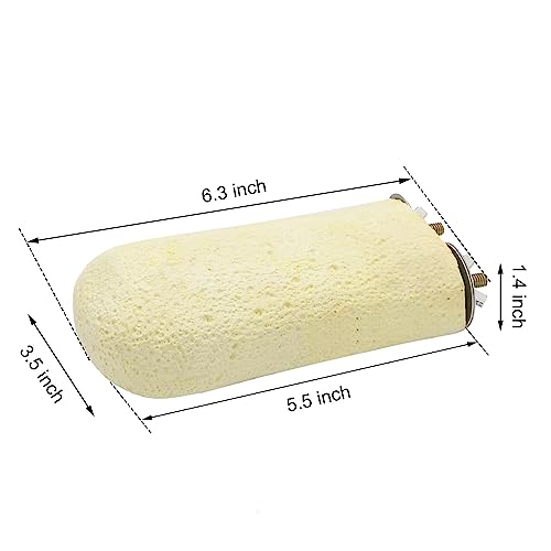 Bird Calcium Teeth Chew Toy Hamster Grinding Stone for Parrot Parakeet Cockatiel Rabbit Chinchilla Squirrel Cage Perch Stand (Random Color) (L) - size: L
