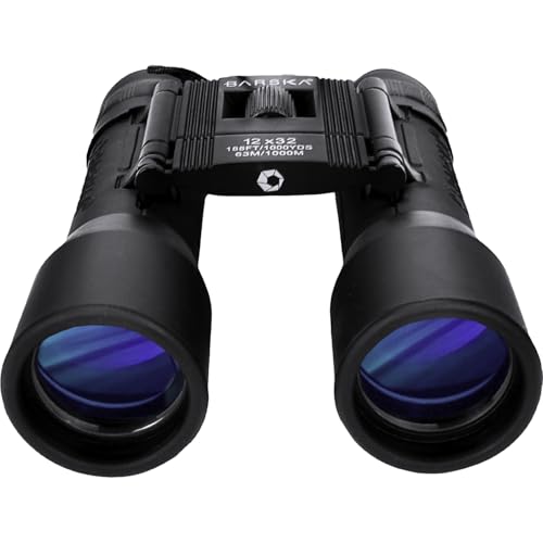 Barska Lucid View Compact Binoculars – Fully Coated Roof Prism, Center Focus, Lightweight Outdoor Binoculars for Bird Watching, Hiking, and Travel - size: 12x32